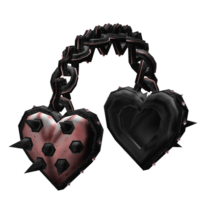 Pink Heart Punk Headphones Roblox item