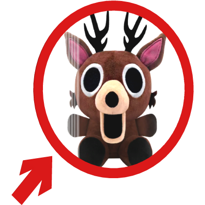 (Animated) Deer Plushie 99 Nights Pointing Arrow