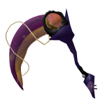 The Lunar Scythe in Solar Eclipse