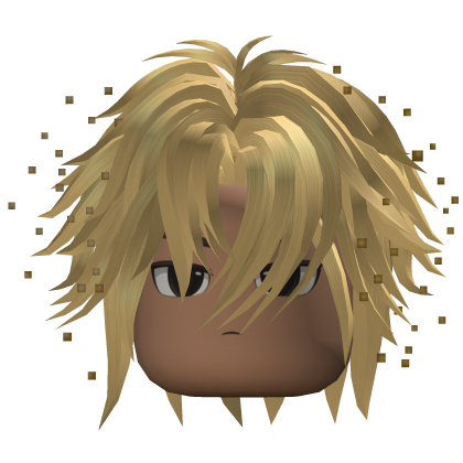 Layered Anime Hair w/ Sparkles (Blonde)