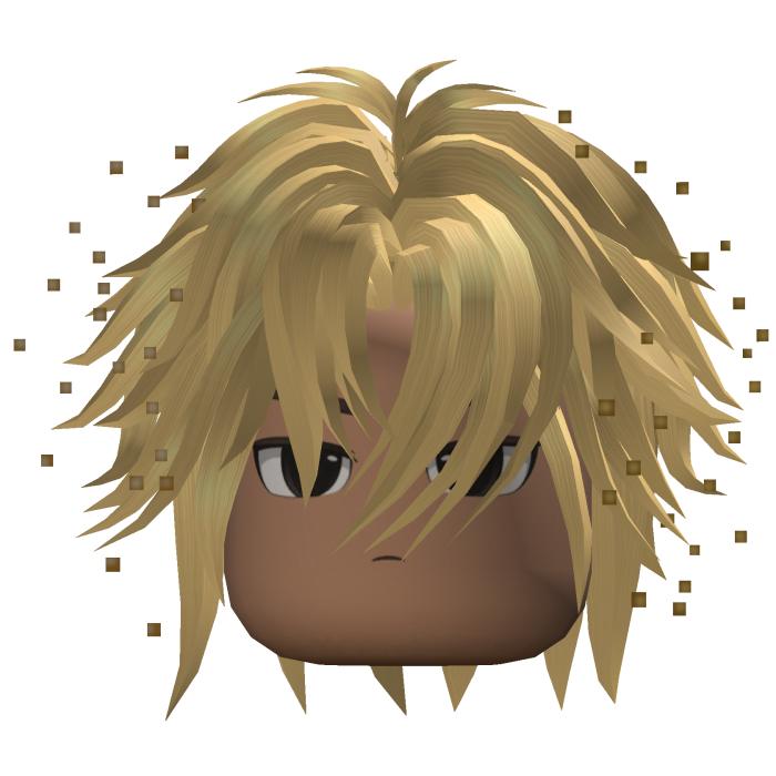 Layered Anime Hair w/ Sparkles (Blonde)