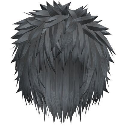 Platinum Grey Messy Anime Spiky Gothic Emo Hair Roblox item