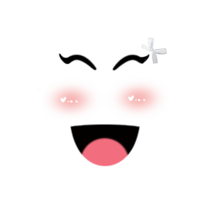 aesthetic pink happy face Roblox decal