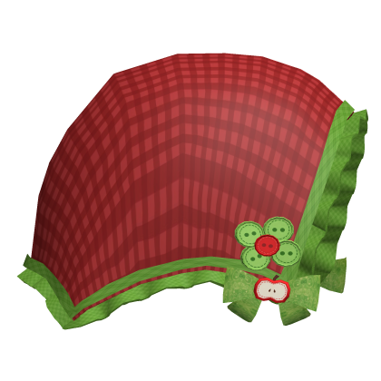 Red green igari apple cute cottagecore headscarf🍎