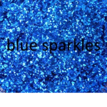blue sparkles