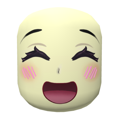 Cute face happy smile Yellow Roblox item