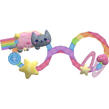 Cute Kawaii Nyan Cat Rainbow Glasses