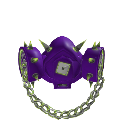 purple gas mask
