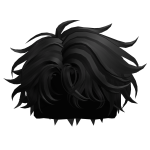Medium Length Messy Hair(Black)