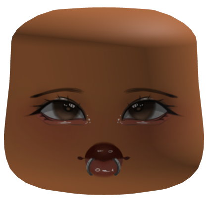 Cute Makeup Blush Cheeks Face W/ Lip Piercings