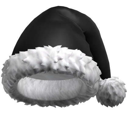 Christmas Hat Black Santa Holiday New Year 🎅