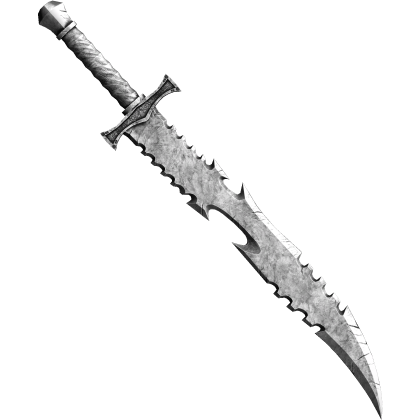 Silver Medieval Knight Sword (Back)