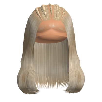 Top Braided Straight Hair Blonde Roblox item