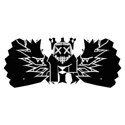 Cartoony White Crown Mask Long Scarf Dragon Combo Roblox item