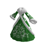 ♾️ Mistletoe green snow maiden dress