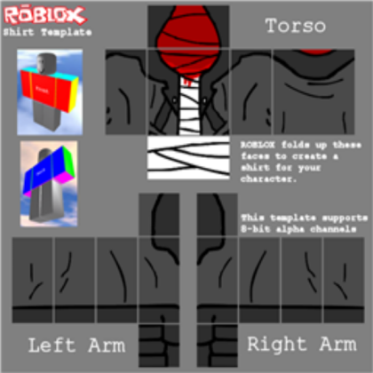 Transparent_Template_Hank_J_Wimbleton_Shirt Roblox decal