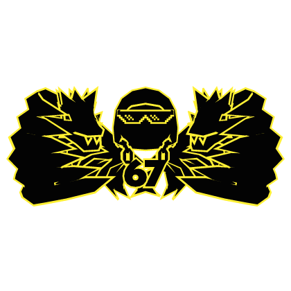 Cartoony Yellow Hood Shades 67 Chain Dragon Combo Roblox item