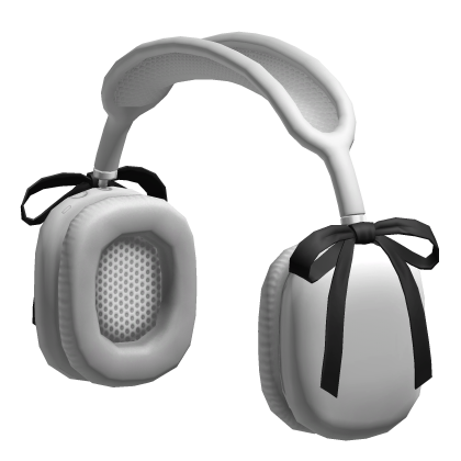 Basic Shiny Headphones w/ Black Bow