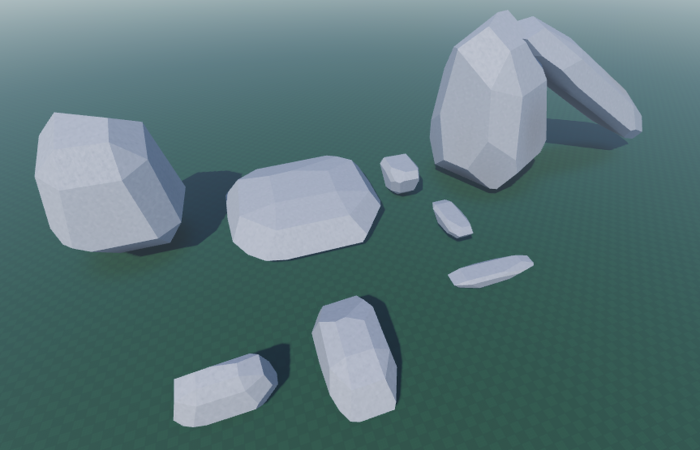 Low Poly Rock Pack preview 1
