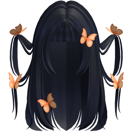 midnight blue fairytale windy butterfly dream hair Roblox item