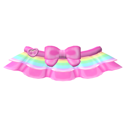 ♡ hot pink rainbow layered tweencore tutu skirt 🌈 Roblox item