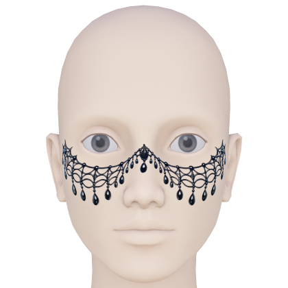 Halloween Spiderweb Gothic Face Jewelry