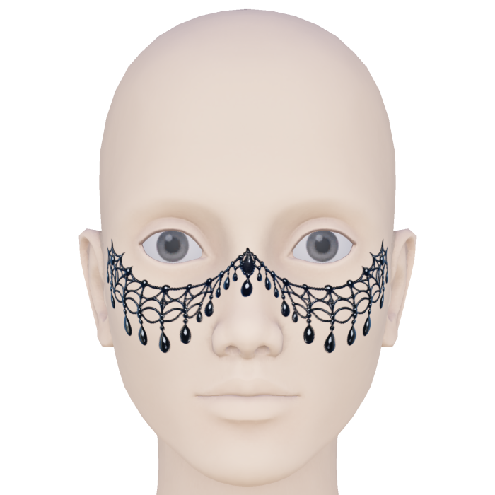 Halloween Spiderweb Gothic Face Jewelry