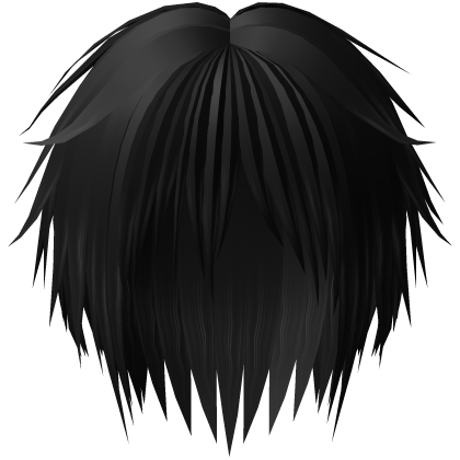 Black Gothic Messy Edgelord Emo Hair Moe Vkei 6. thumbnail