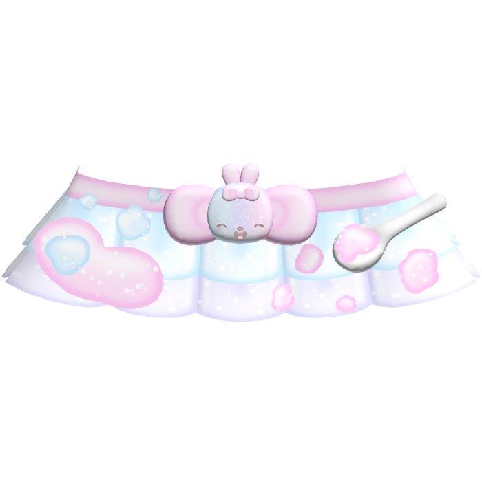 ♡ : cute sparkly cotton candy ice cream skirt