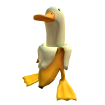 Banana Duck Pet Buddy Follower