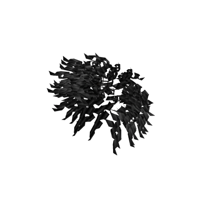 Black Curly Ponytail Extension Roblox item