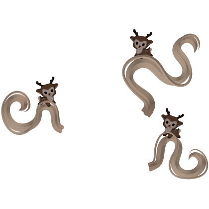 Swirly Floating Reindeer Hair Addon in Blonde Roblox item