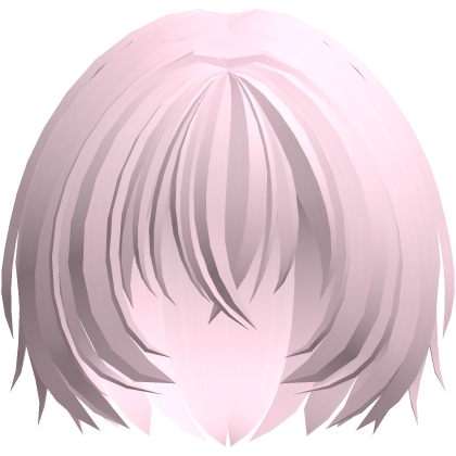 moe fluffy short shy nerdy hair pink Roblox item