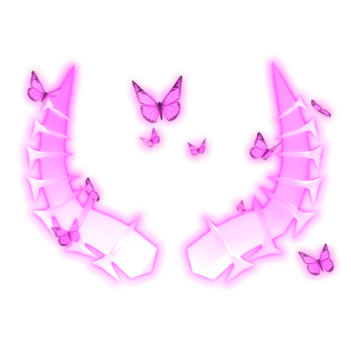 🌸 Emissive Pink Butterfly Horns (Glowing) 🌸