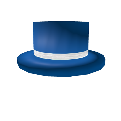 Blue Top Hat with White Band Roblox limited item for sale on Gamixie