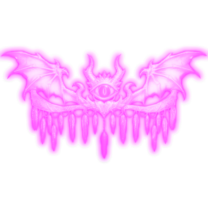 Glowing Godly Angel Eye Crown (Pink) - Emissive
