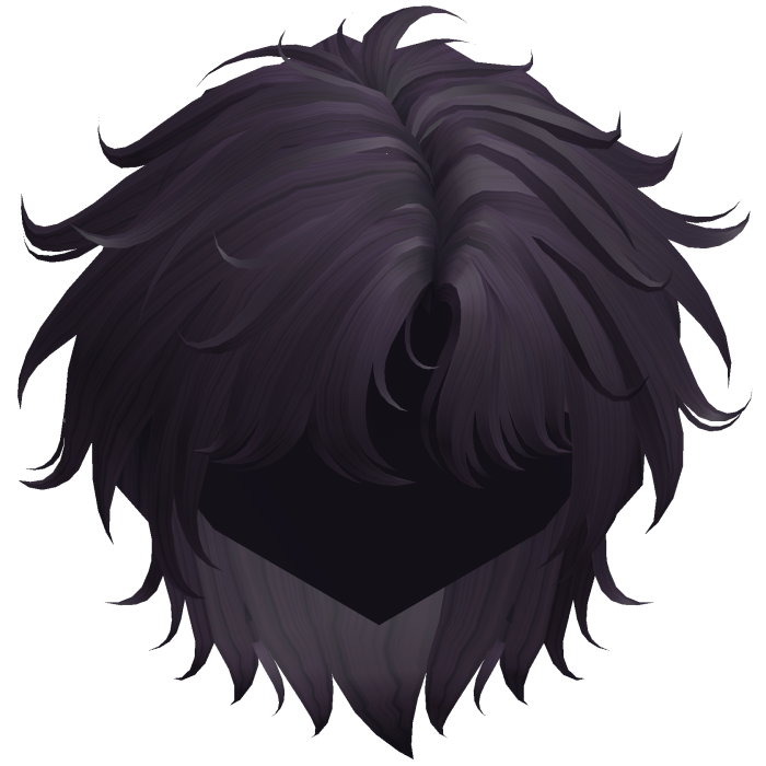 Purple Fluffy Messy Korean Idol Hair