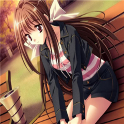 Brown haired anime girl Roblox decal