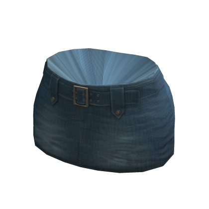 Blue Short Denim Skirt