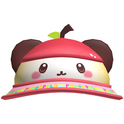 𖹭◞ kawaii cute pandapple hat ! ! 
