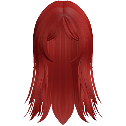 long vamp straight emo y2k moe hair red Roblox item