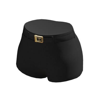 Black Classic Belted Shorts thumbnail