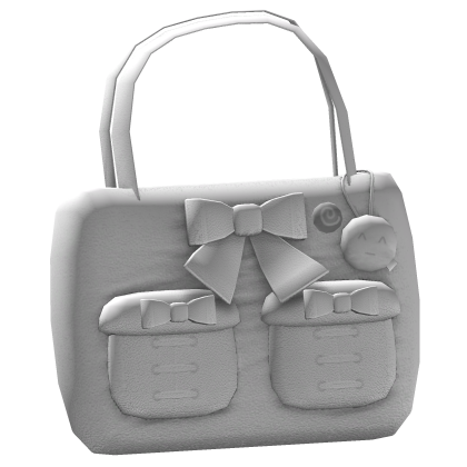 white plush bow cute tote bag (3.0)