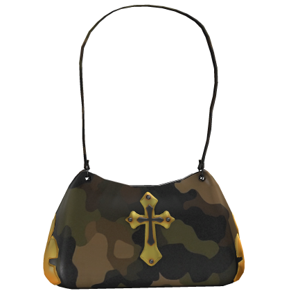 Camo And Yellow Crossed Bag