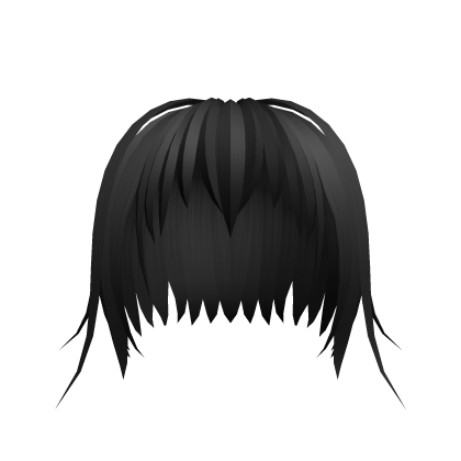 Long Sleepy Messy Hair in Black