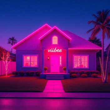 Vibe neon hangout place