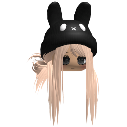 Moe Messy Girl Hair W/ Bunny Hat  Blonde V2
