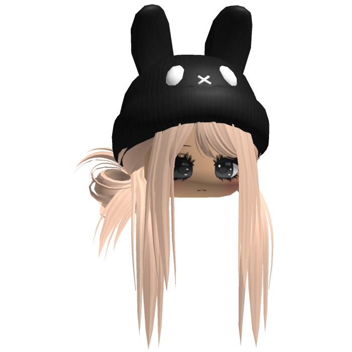 Moe Messy Girl Hair W/ Bunny Hat  Blonde V2
