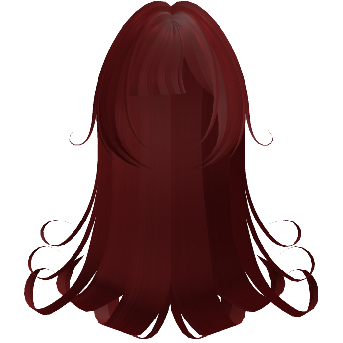 Gothic Long Red Swirly Hair