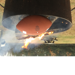 Burning football
